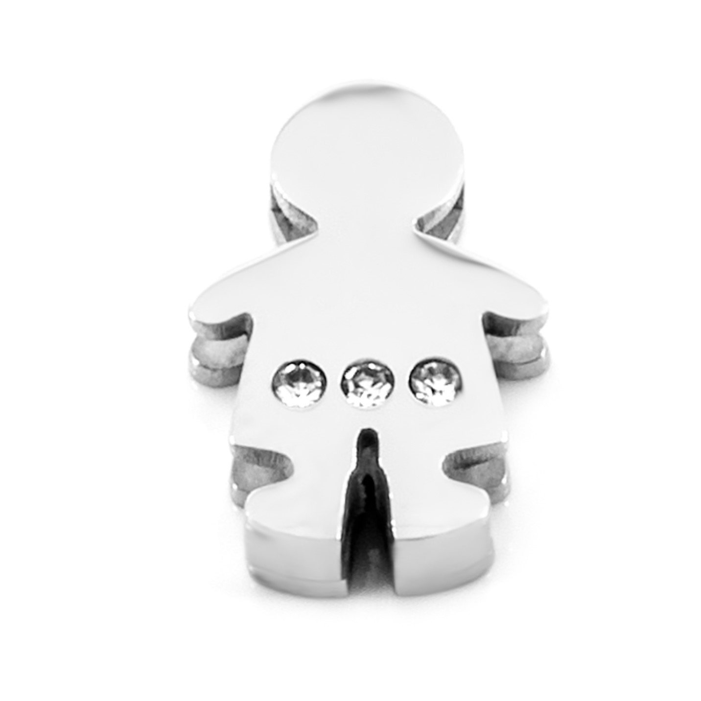 BRUNOshop.cz Přívěsek na plochý náramek CHLAPEC s kamínky