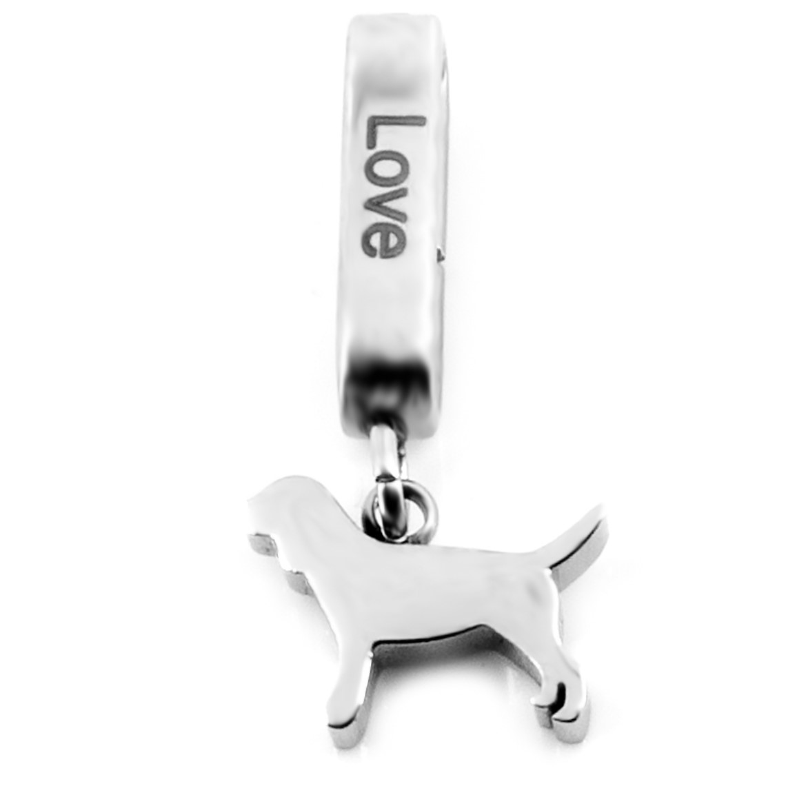 BRUNOshop.cz Visací přívěsek na plochý náramek PES s nápisem LÁSKA