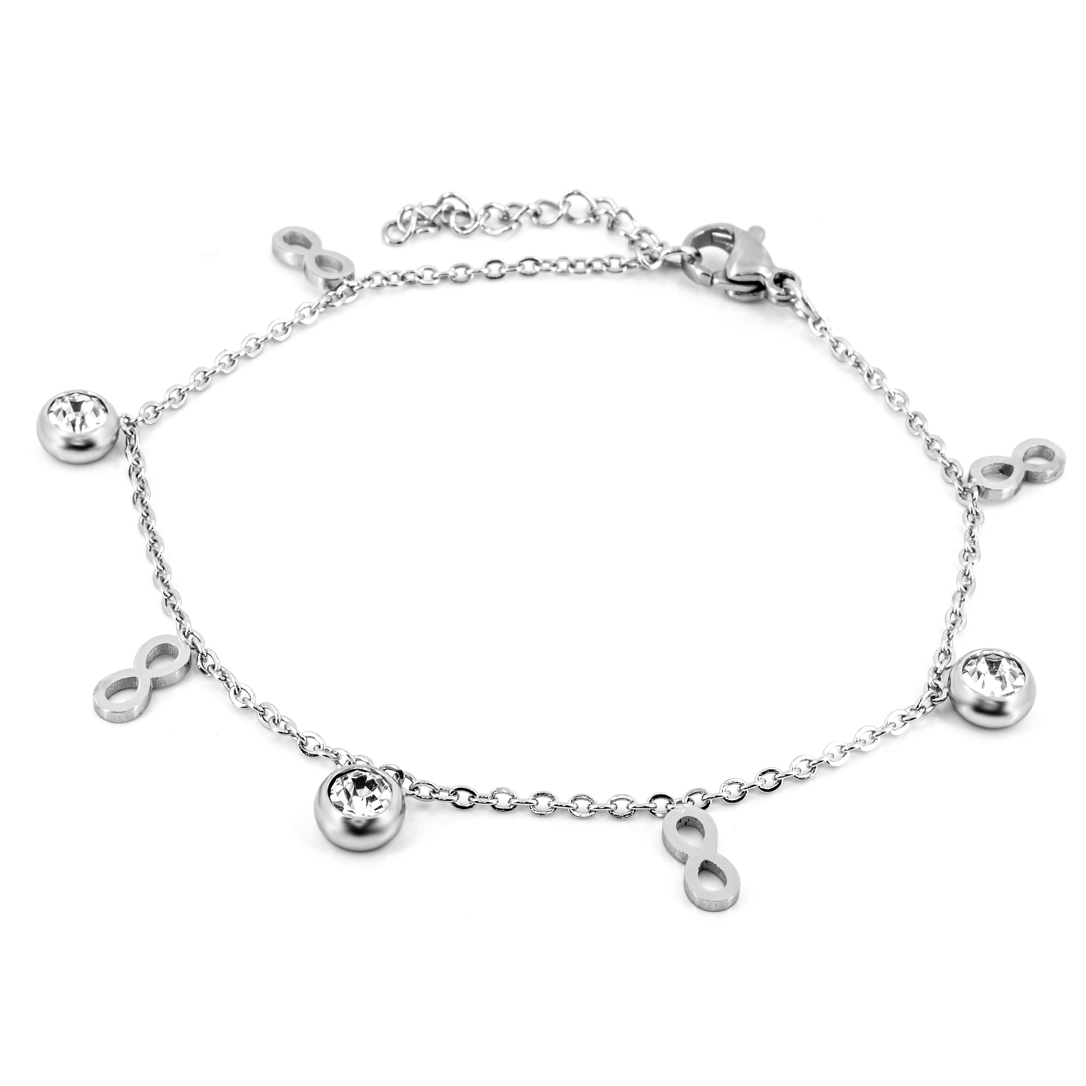 BRUNOshop.cz Náramek NEKONEČNO s kamínky