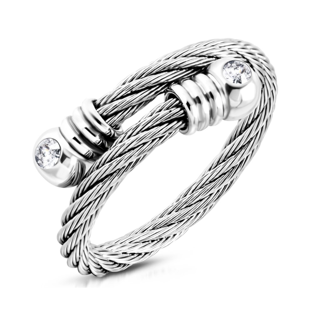 BRUNOshop.cz Prsten CORD s kamínky Velikost: Univerzální