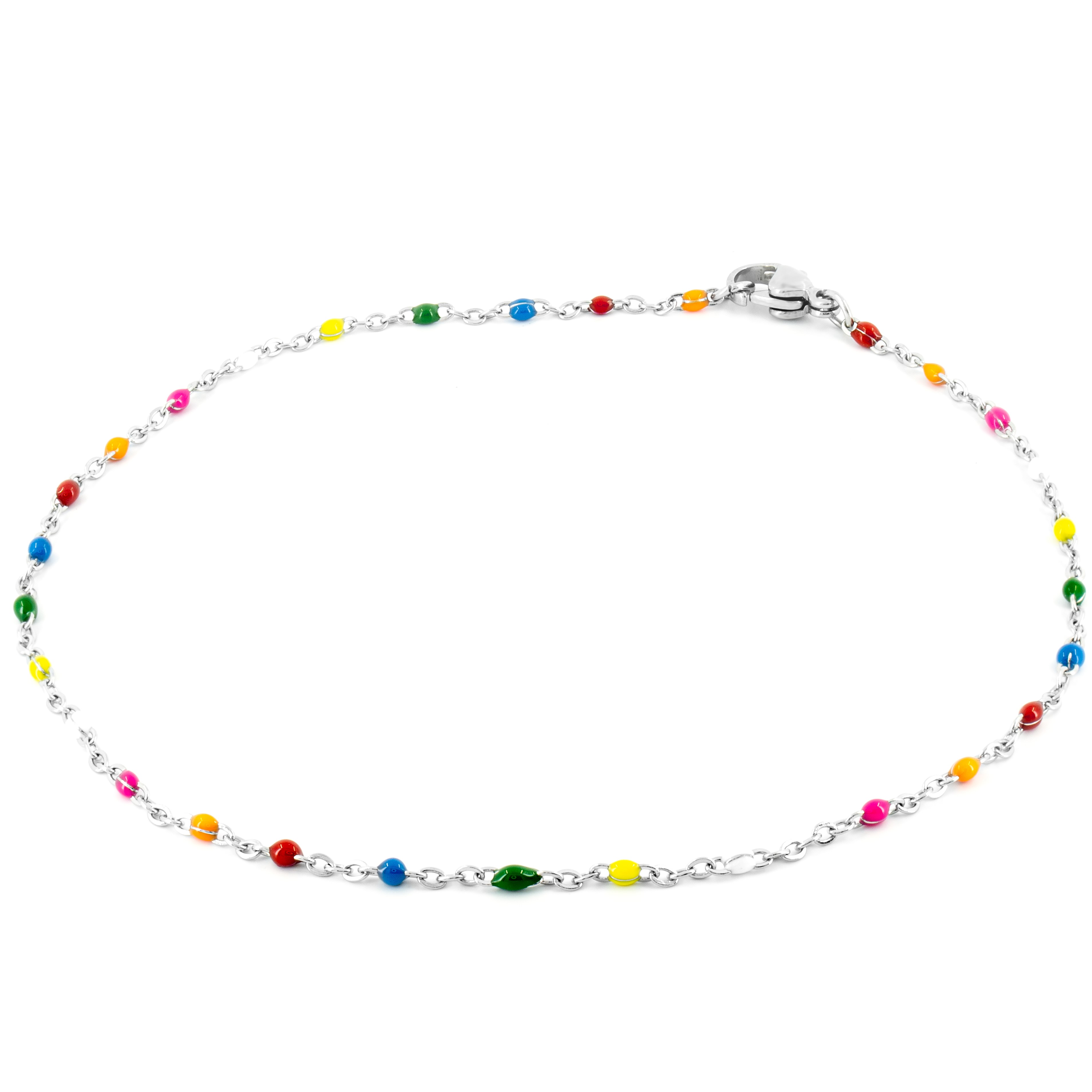 BRUNOshop.cz Řetízek na nohu BAREVNÝ Délka: 26 cm