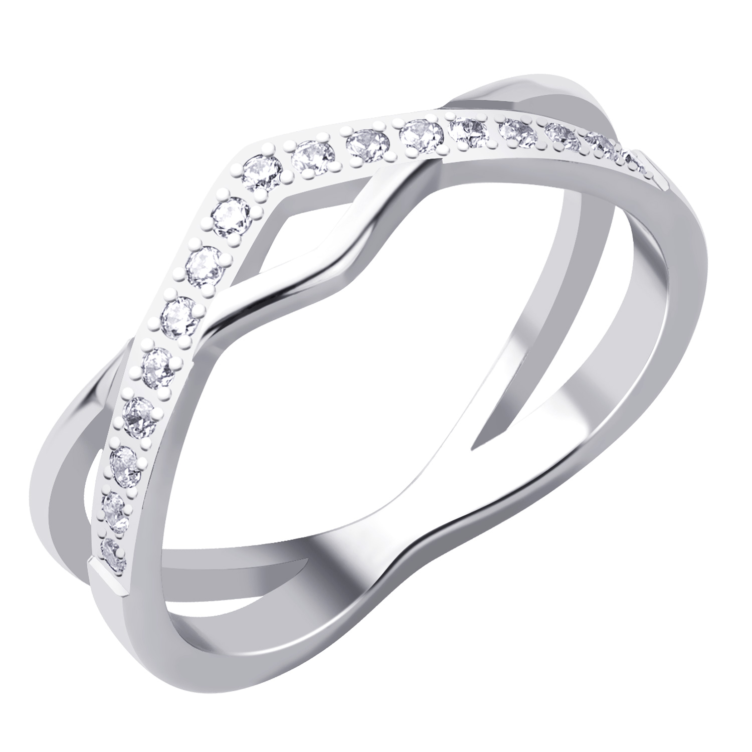 BRUNOshop.cz Prsten TIARA s kamínky Velikost: 8 (EU: 56,5 - 58,5)