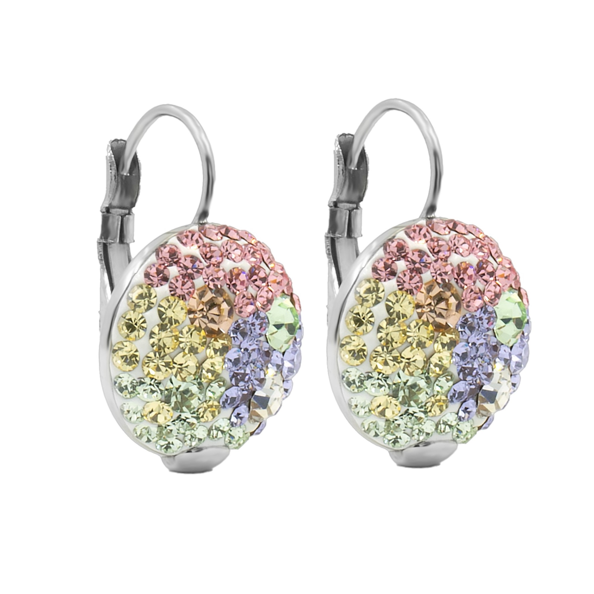 BRUNOshop.cz Visací kamínkové náušnice BAREVNÉ