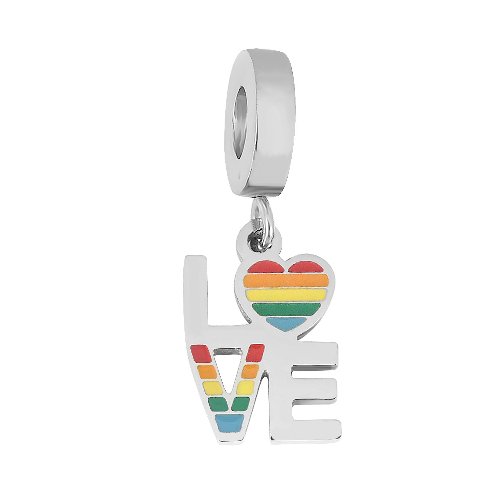 BRUNOshop.cz Visací přívěsek na náramek LOVE BAREVNÝ