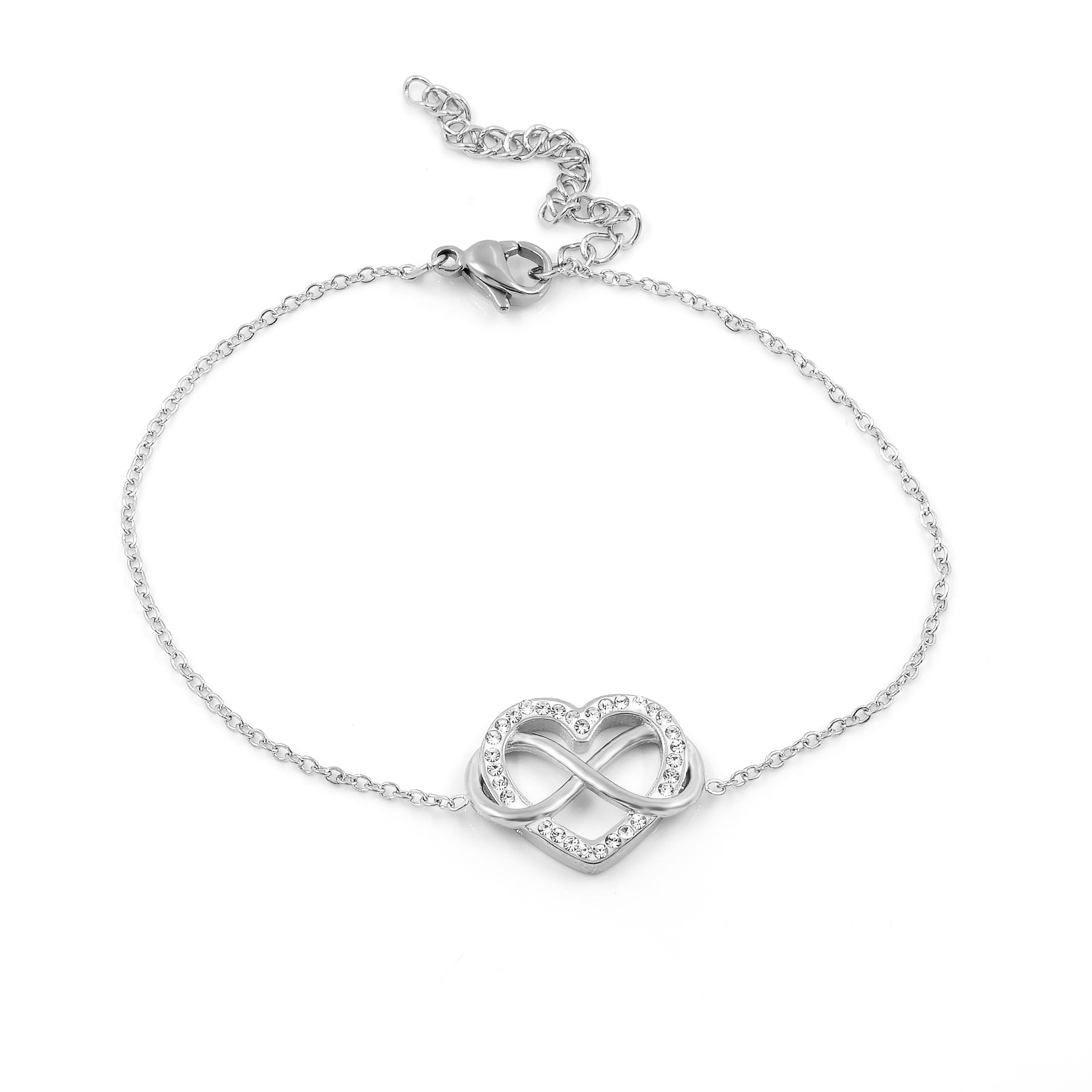 BRUNOshop.cz Náramek NEKONEČNÁ LÁSKA s kamínky