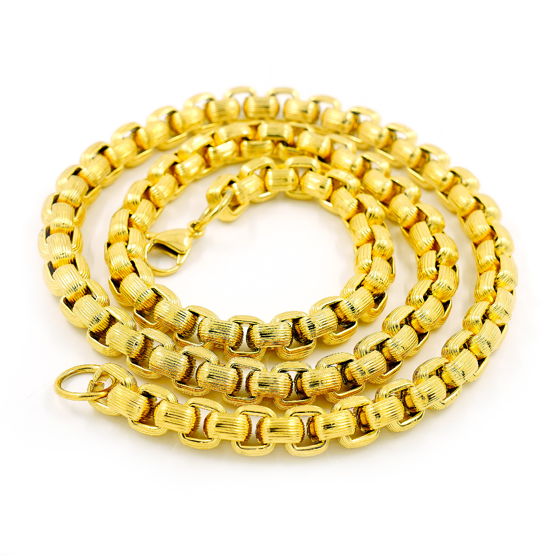 Řetěz BRUNO se vzorem GOLD 60/0,8 cm