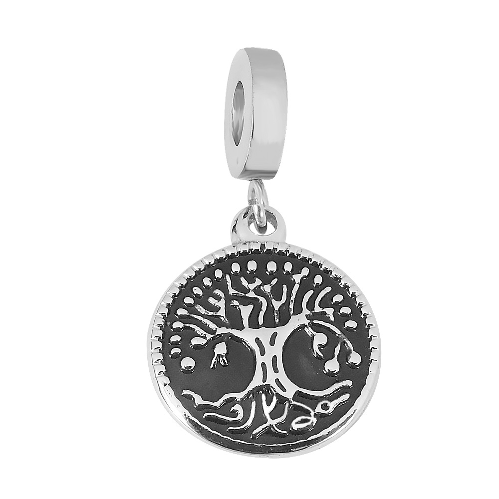 BRUNOshop.cz Přívěsek na náramek STROM ŽIVOTA ČERNÝ