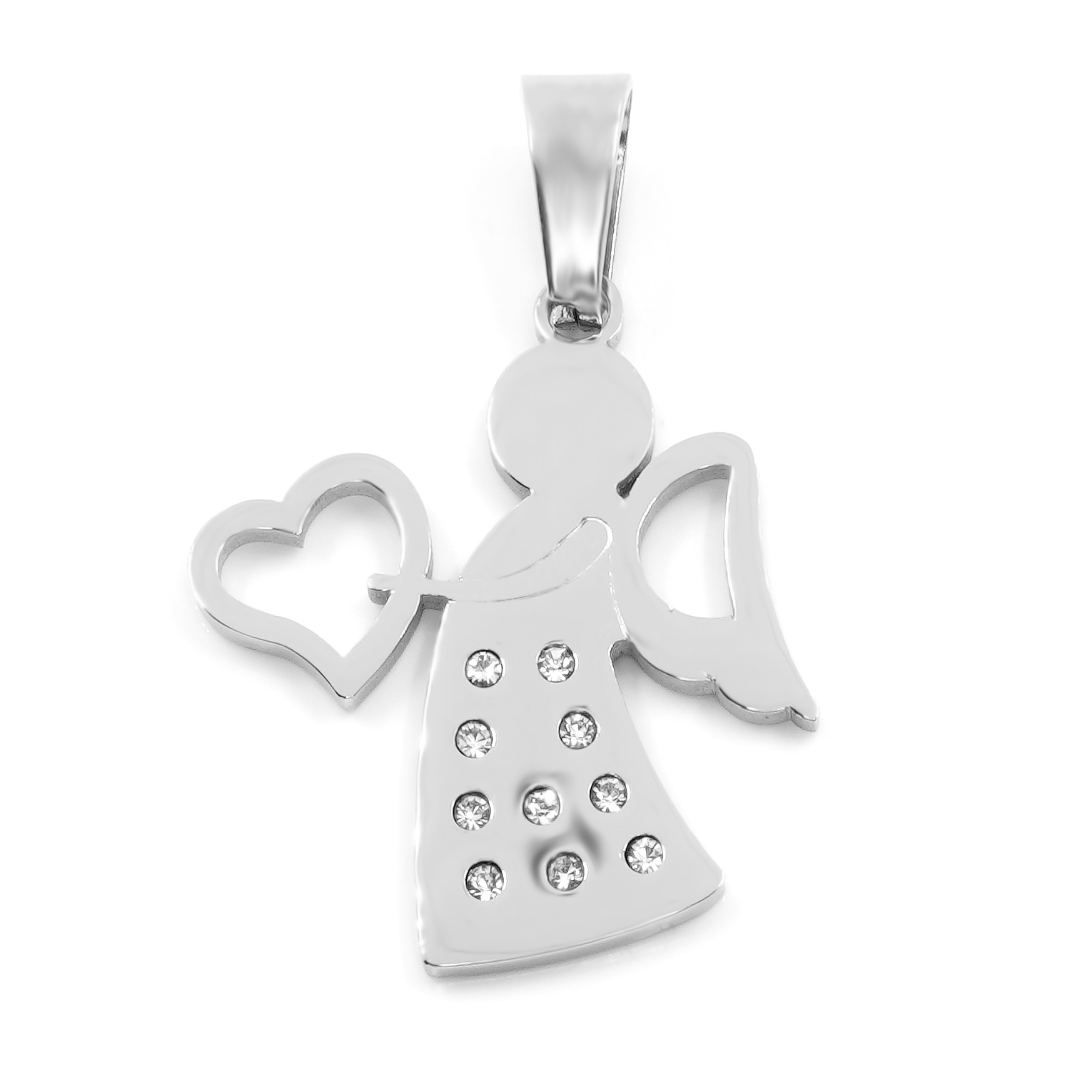 BRUNOshop.cz Přívěsek ANDÍLEK s kamínky