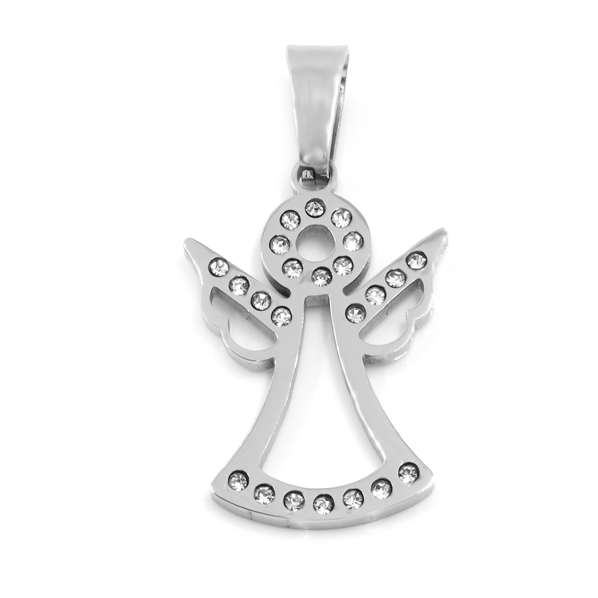 BRUNOshop.cz Přívěsek ANDÍLEK s kamínky