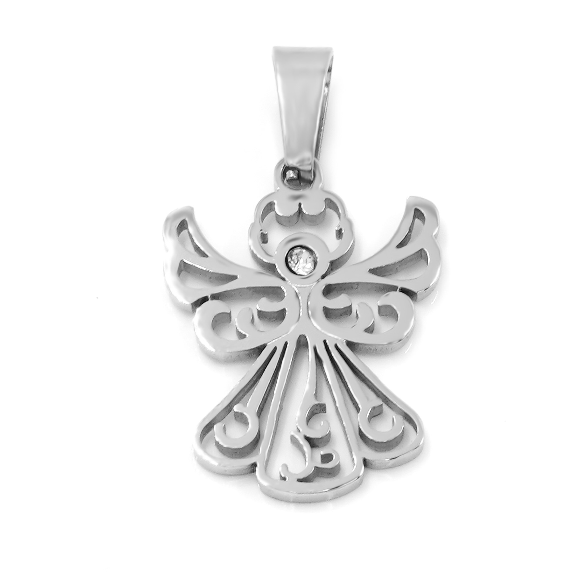 BRUNOshop.cz Přívěsek ANDÍLEK s kamínkem