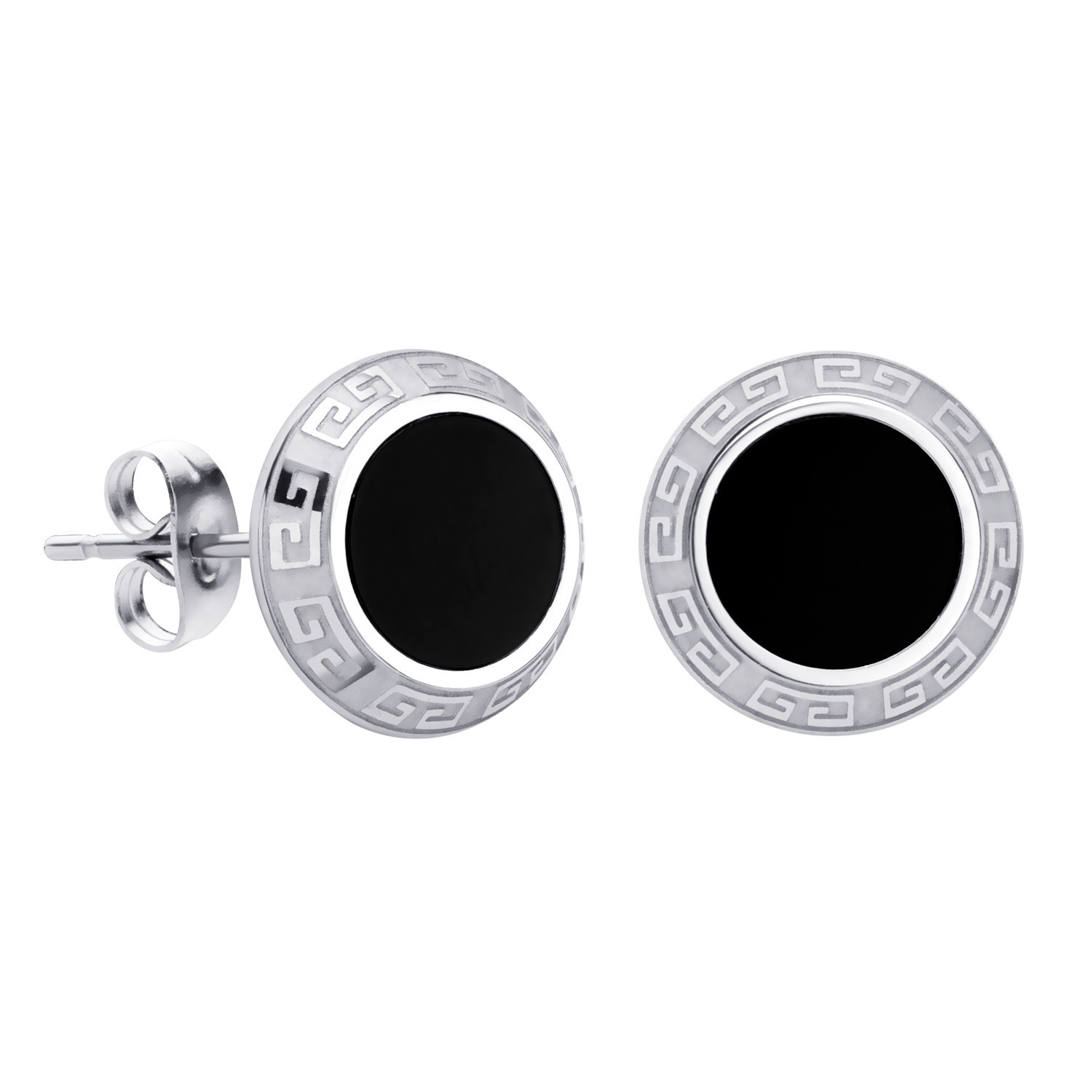 BRUNOshop.cz Náušnice se vzorem ČERNÉ