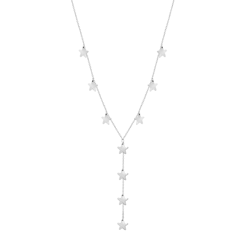 Levně S3974 Dámský náhrdelník HVĚZDY