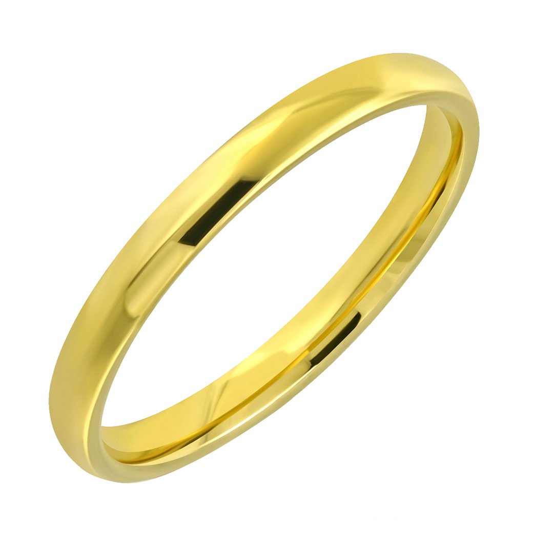 S3967 Snubní prsten KLASICKÝ GOLD Velikost: 5 (EU: 49 - 51)