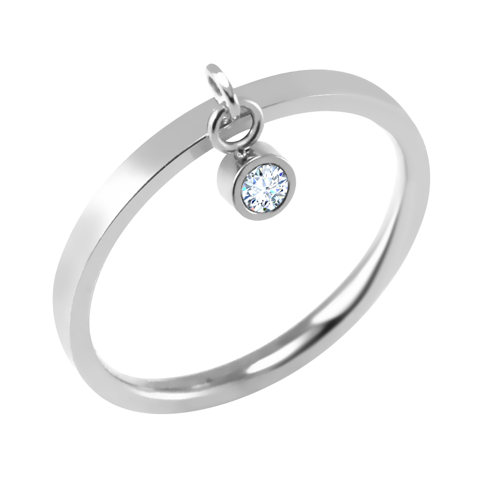 BRUNOshop.cz Prsten s kamínkovým přívěskem Velikost: 6 (EU: 51,5 - 53,5)