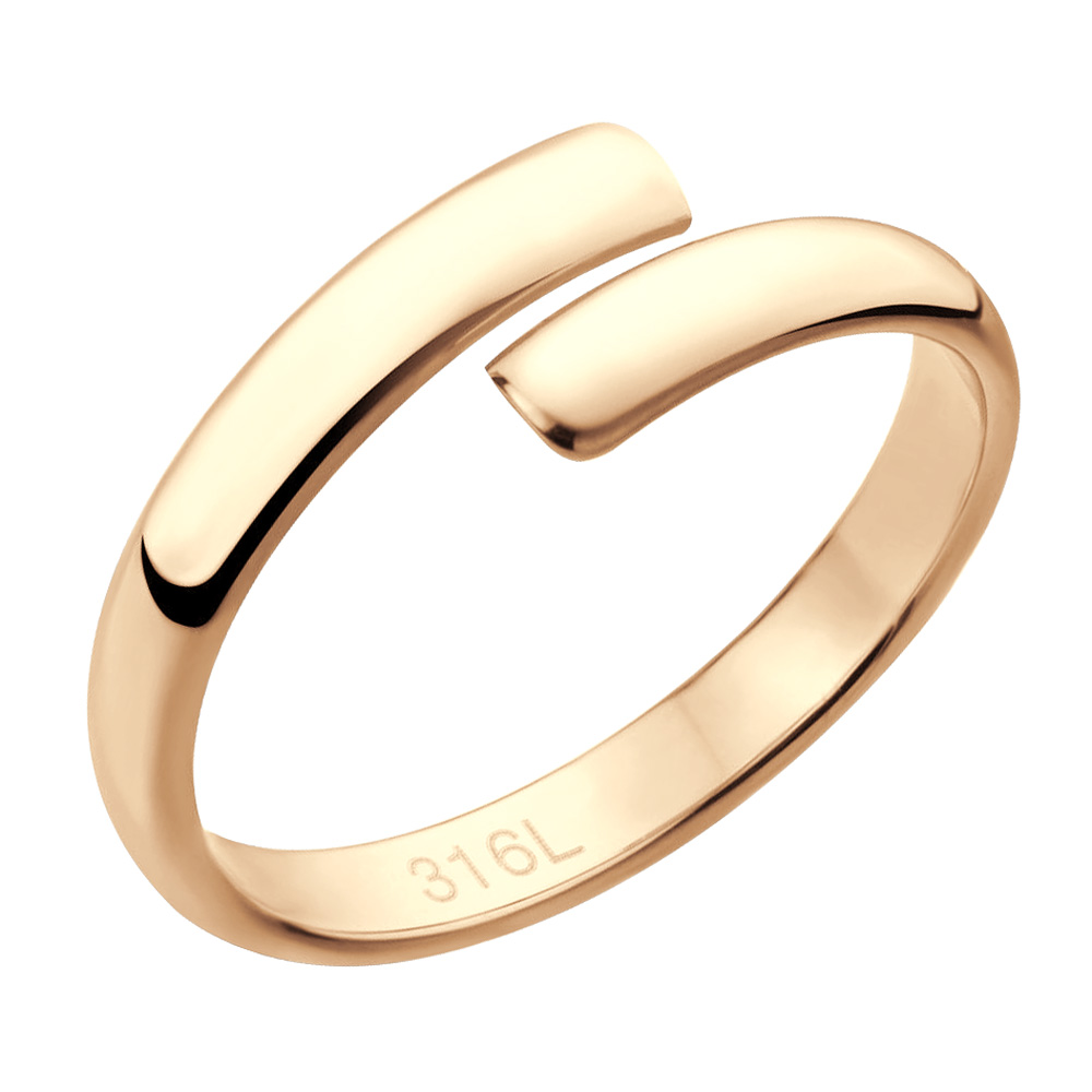 BRUNOshop.cz Prsten OPEN ROSE GOLD Velikost: 7 (EU: 54 - 56)