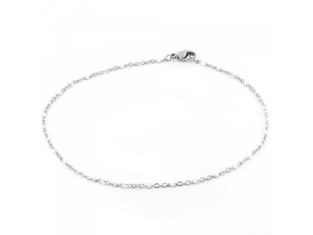 BRUNOshop.cz Náramek s kuličkami BÍLÝ Délka: 21 cm