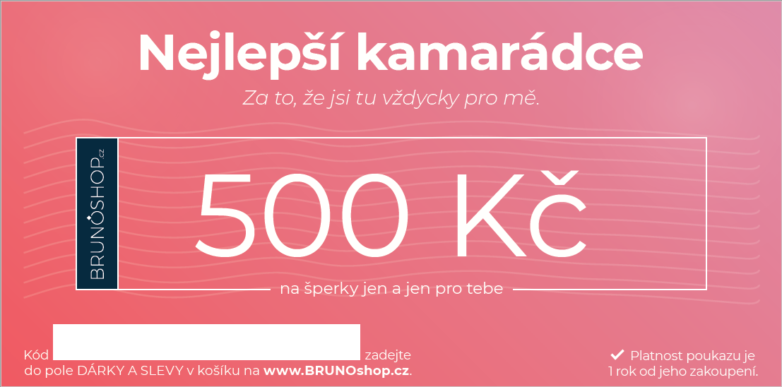 BRUNOshop.cz Elektronický poukaz PRO KAMARÁDKU 500 Kč