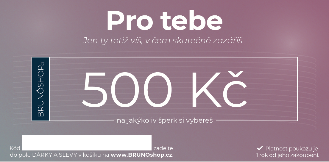 BRUNOshop.cz Elektronický poukaz PRO TEBE 500 Kč