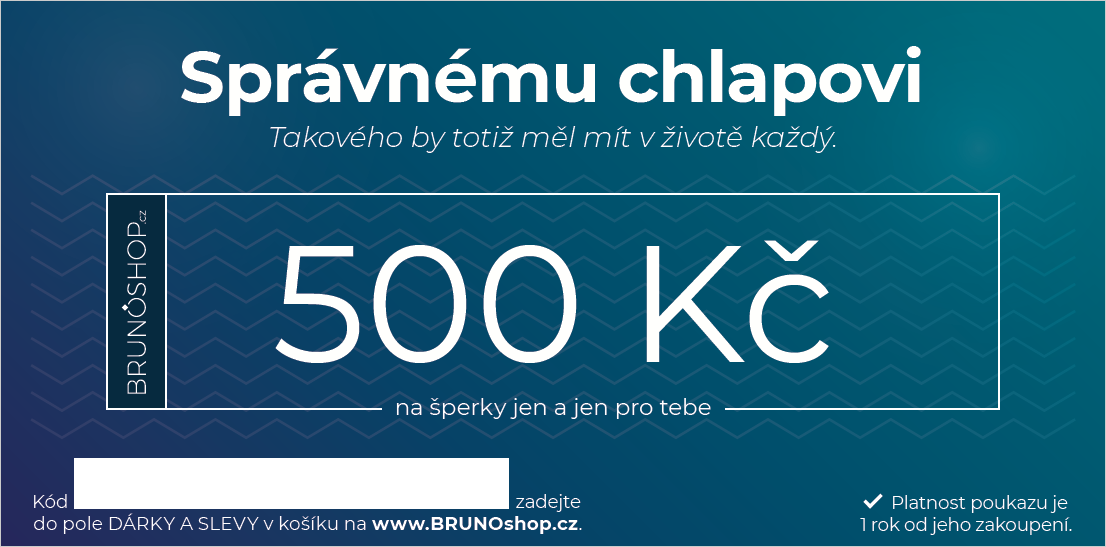 Elektronický poukaz PRO SPRÁVNÉHO CHLAPA 500 Kč