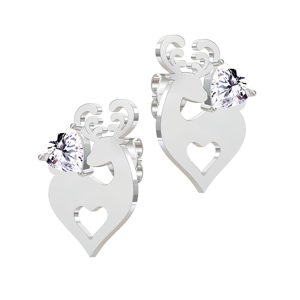 BRUNOshop.cz Náušnice SOB se SRDÍČKEM