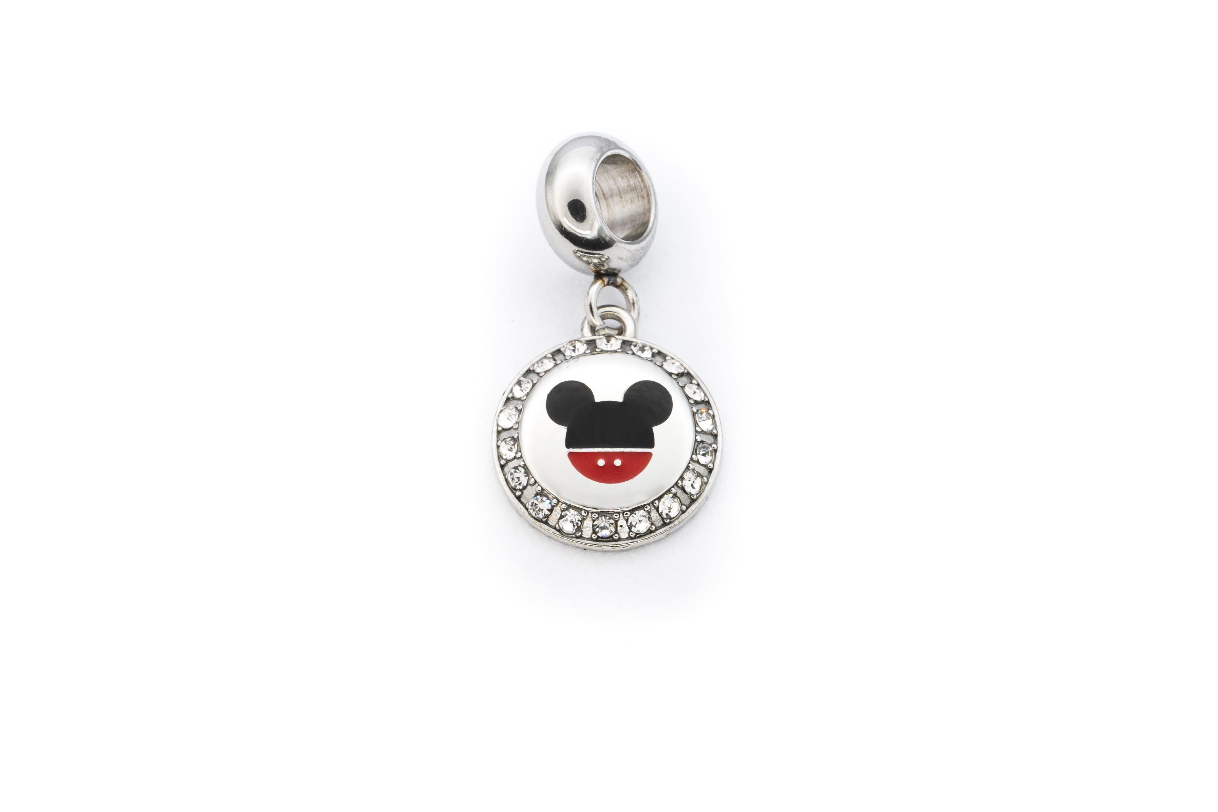 BRUNOshop.cz Visací přívěsek HLAVA MICKEY s kamínky BAREVNÝ II