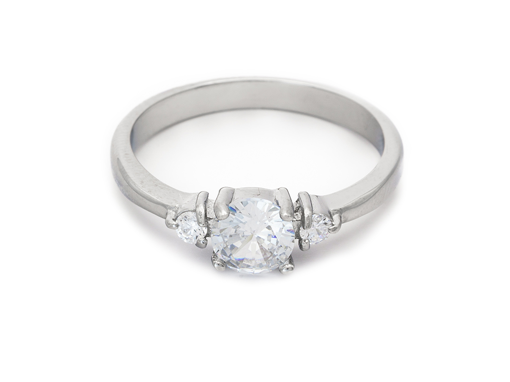 BRUNOshop.cz Zásnubní prsten s kamínky Velikost: 8 (EU: 56,5 - 58,5)