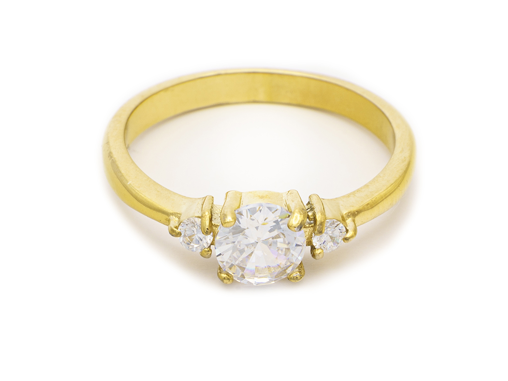 BRUNOshop.cz Zásnubní prsten GOLD s kamínky Velikost: 9 (EU: 59 - 61)