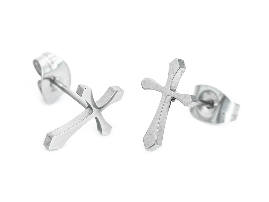 BRUNOshop.cz Náušnice KŘÍŽEK