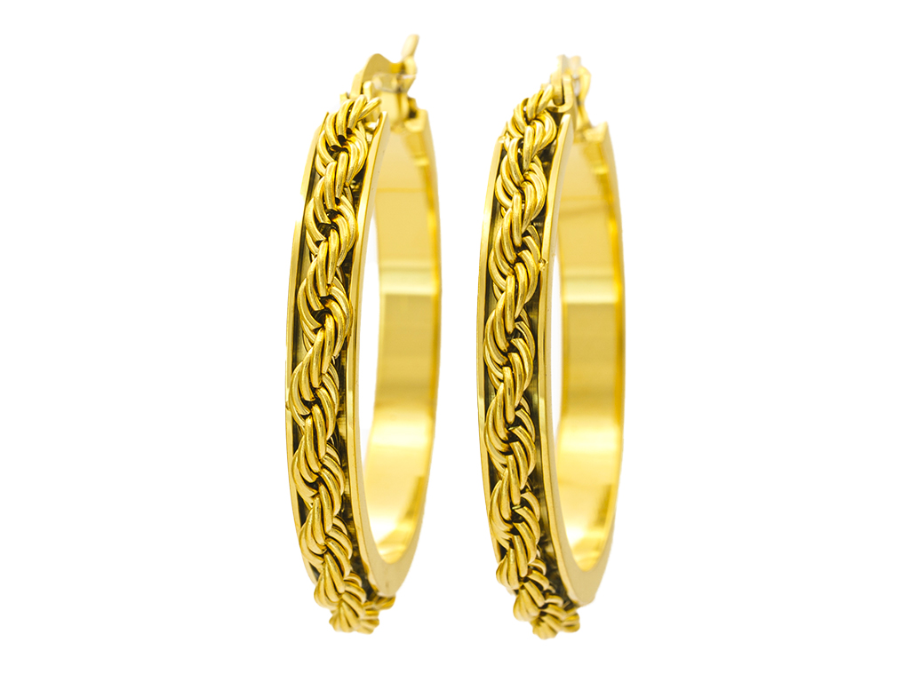 BRUNOshop.cz Náušnice Kruhy VALIS GOLD