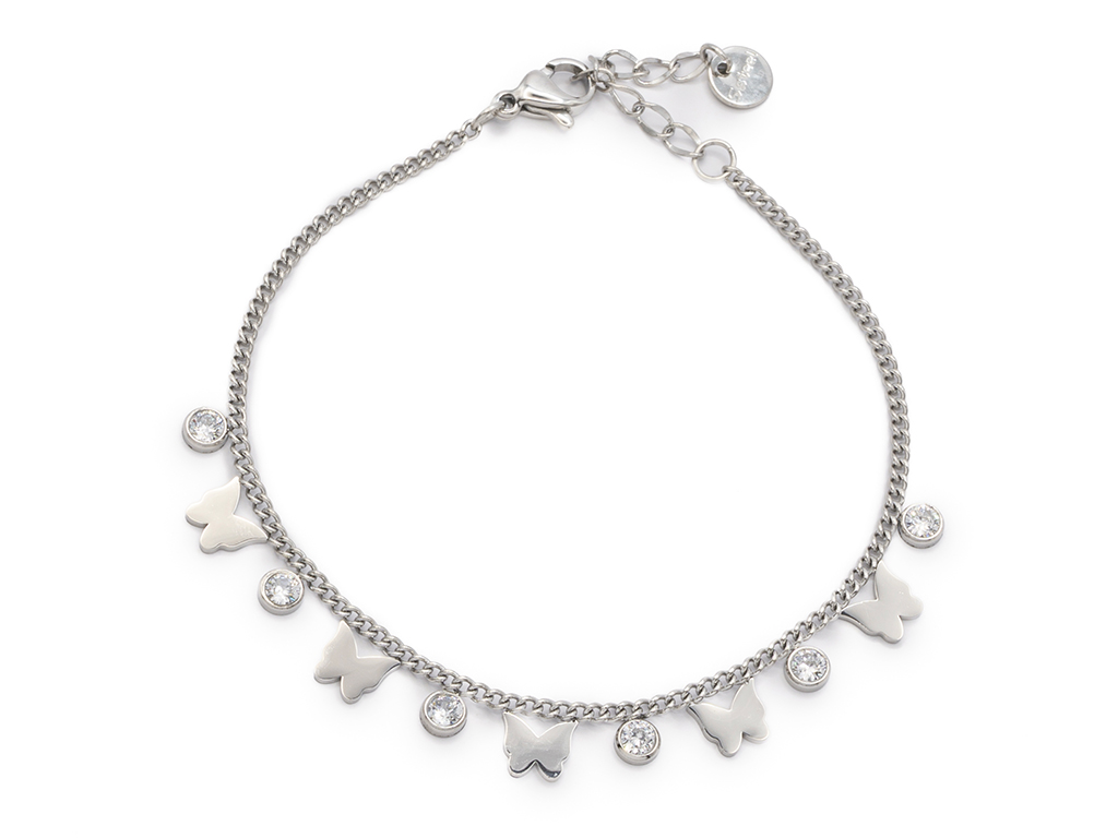 BRUNOshop.cz Náramek MOTÝLCI s kamínky