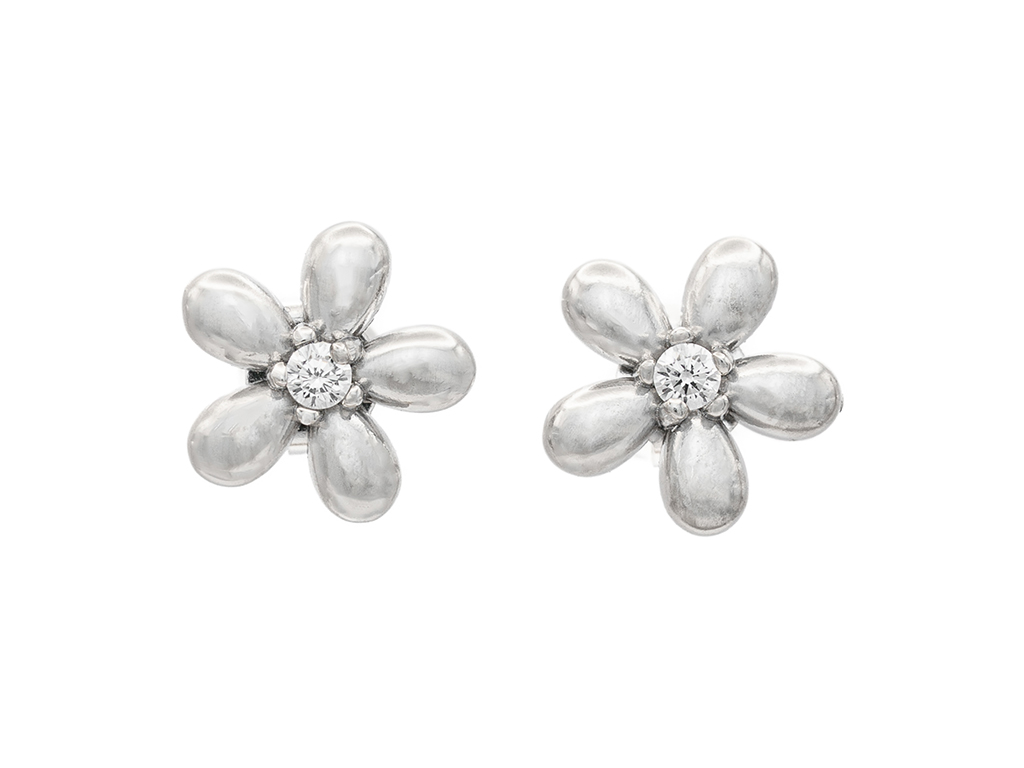 BRUNOshop.cz Náušnice KYTIČKA s kamínkem