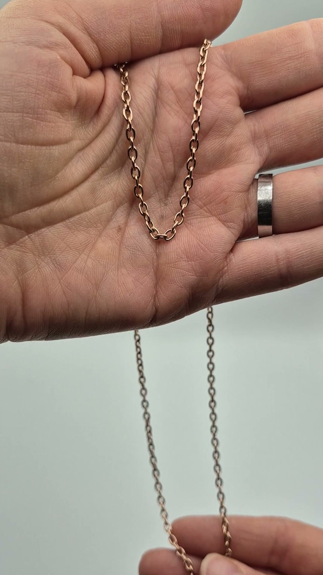 Meucci Řetízek ANKER 60/0,3 cm ROSE GOLD