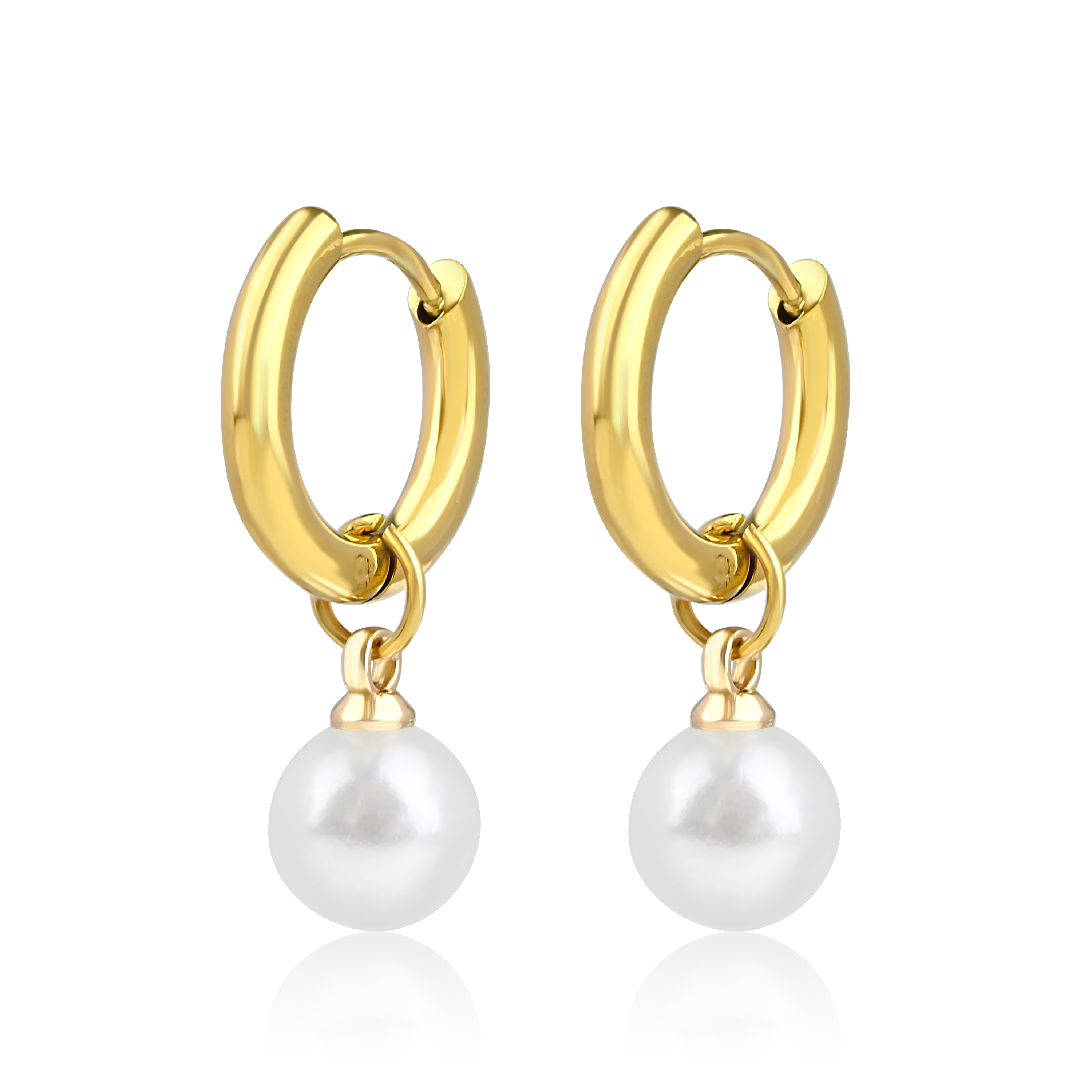 Meucci Visací náušnice PERLY GOLD