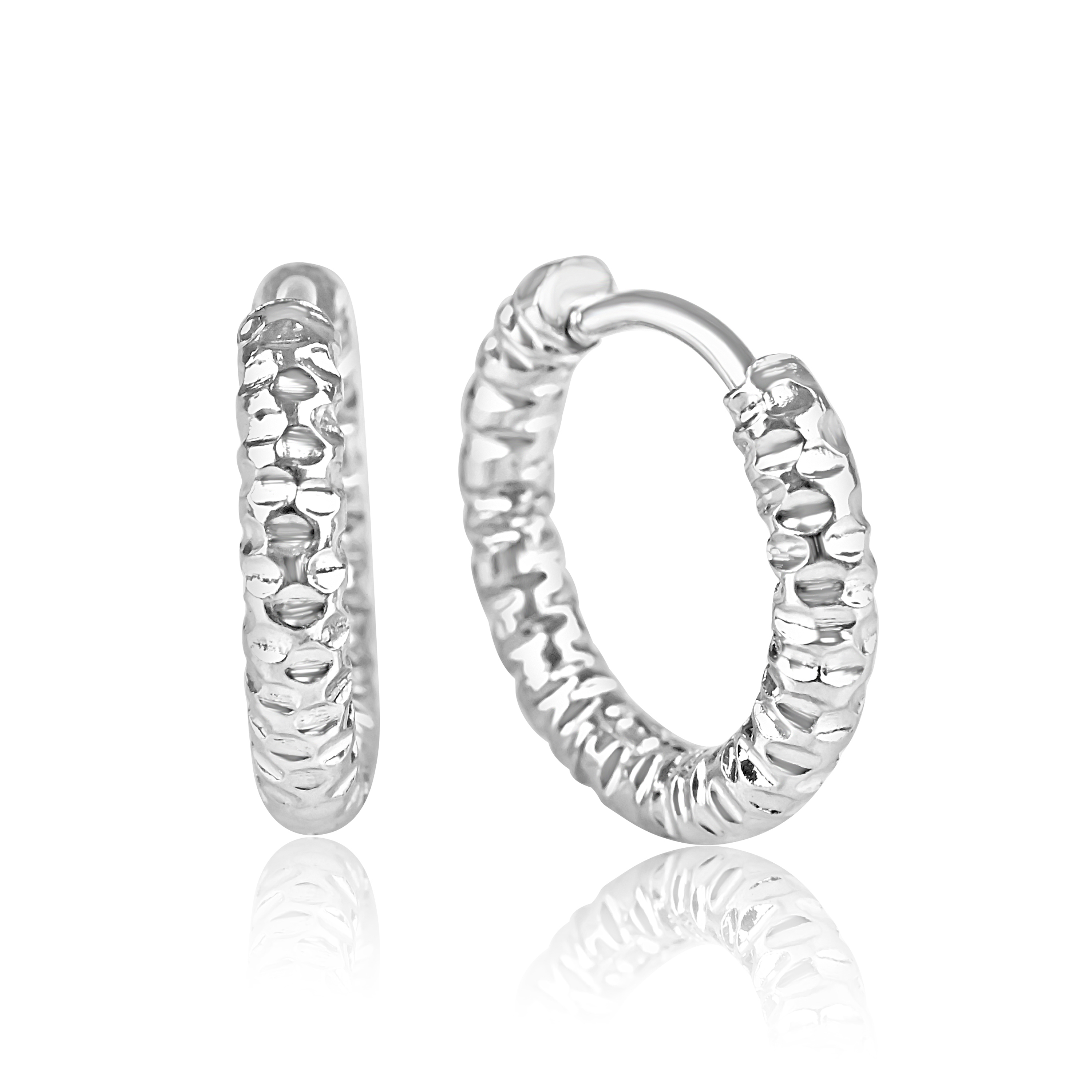 Meucci Náušnice s kladívkovým efektem