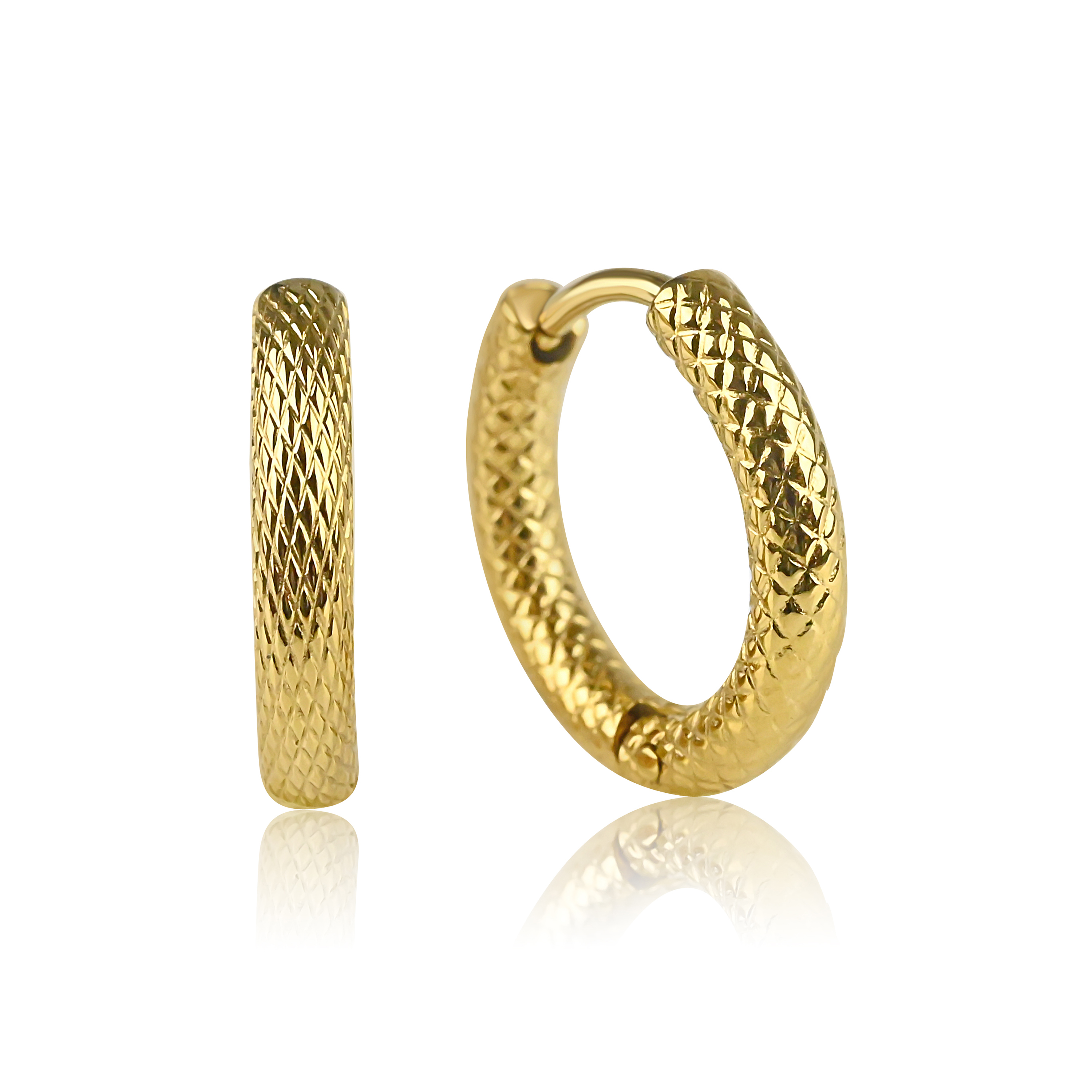 Meucci Náušnice s hadím vzorem GOLD