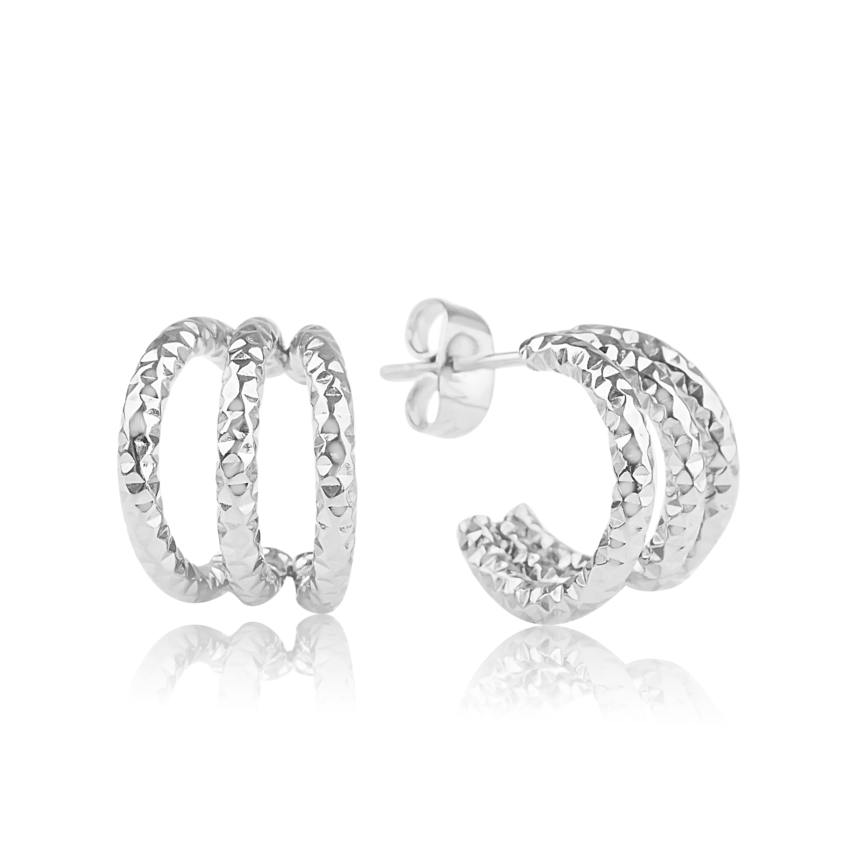 Meucci Náušnice HADÍ PŮLKRUH