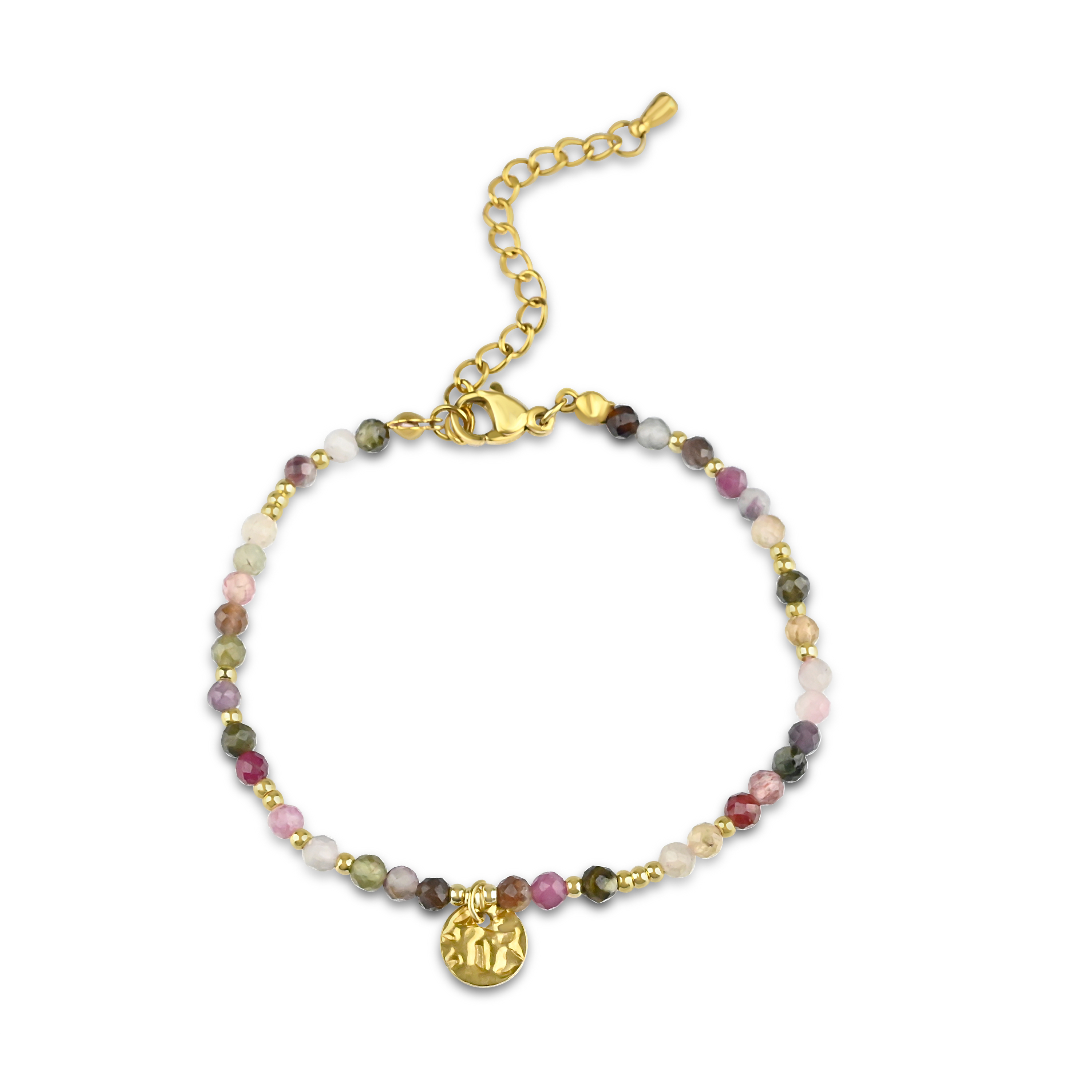 Meucci Nastavitelný náramek s kuličkami BAREVNÝ GOLD