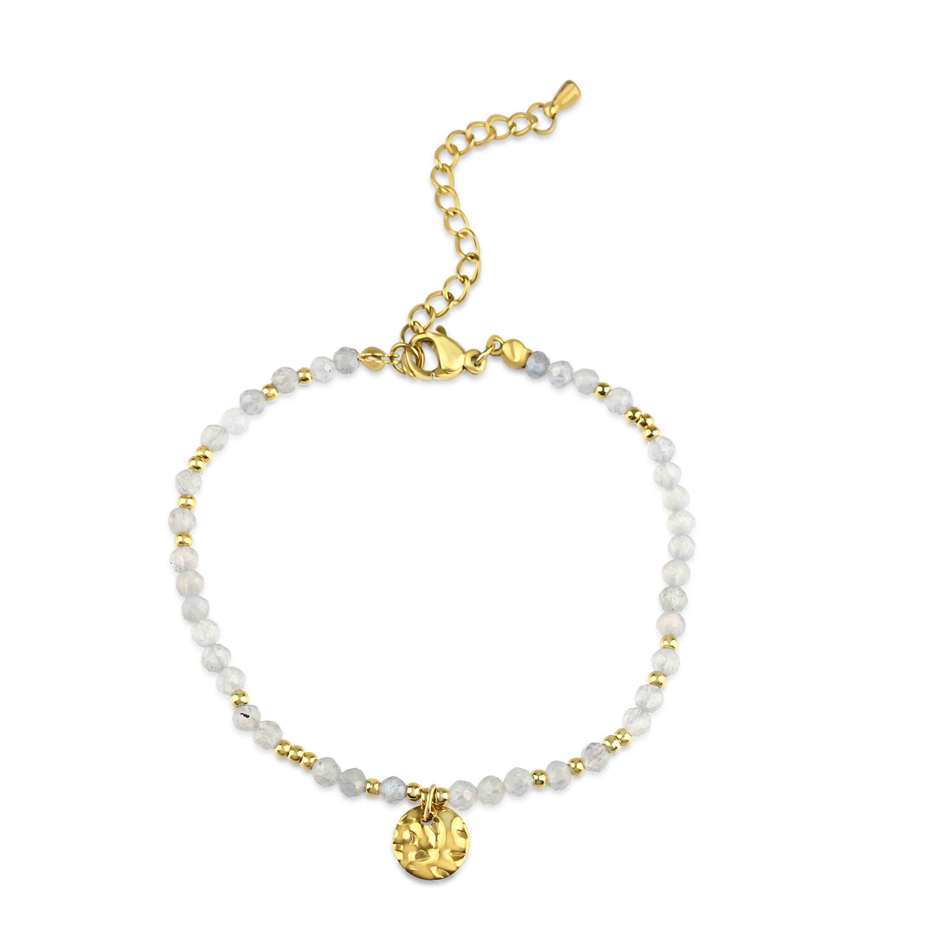 Meucci Nastavitelný náramek s kuličkami ŠEDÝ GOLD