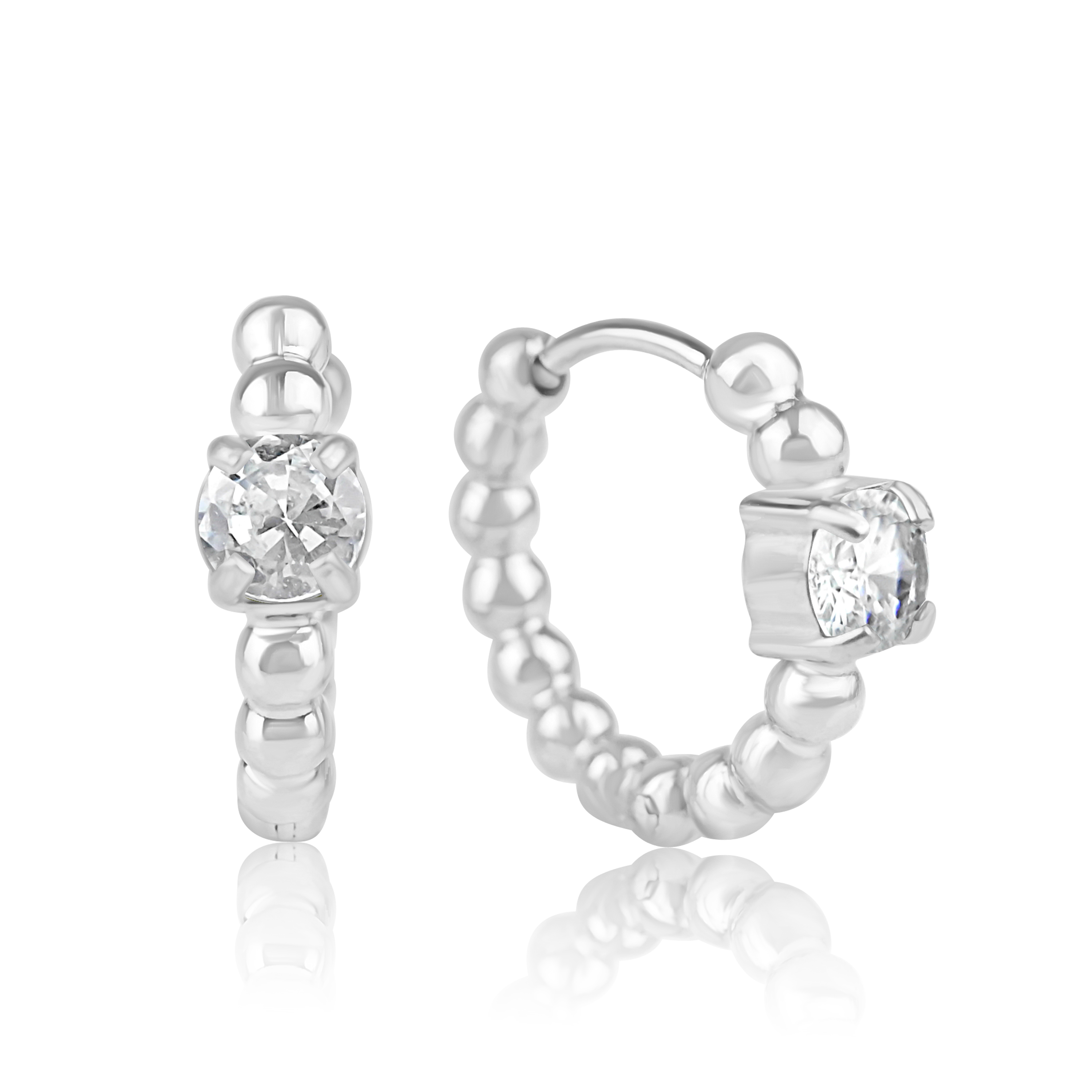 Meucci Náušnice BUBLINY se zirkonem