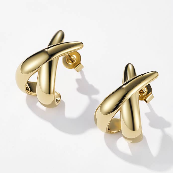 Levně ÉLINE L'ATELIER Náušnice VANDA GOLD