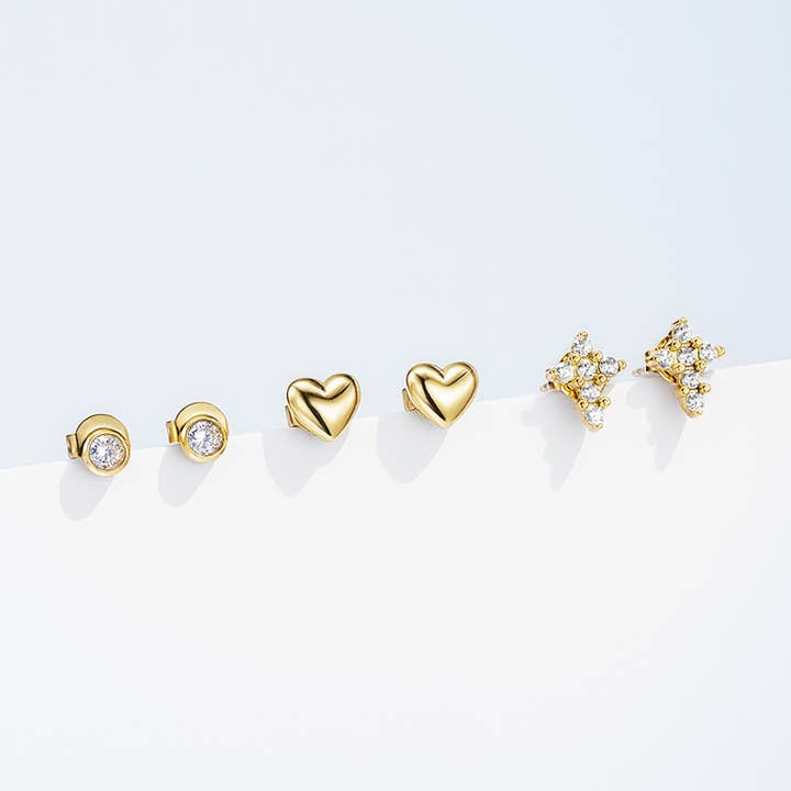 ÉLINE L'ATELIER Náušnice EMA GOLD