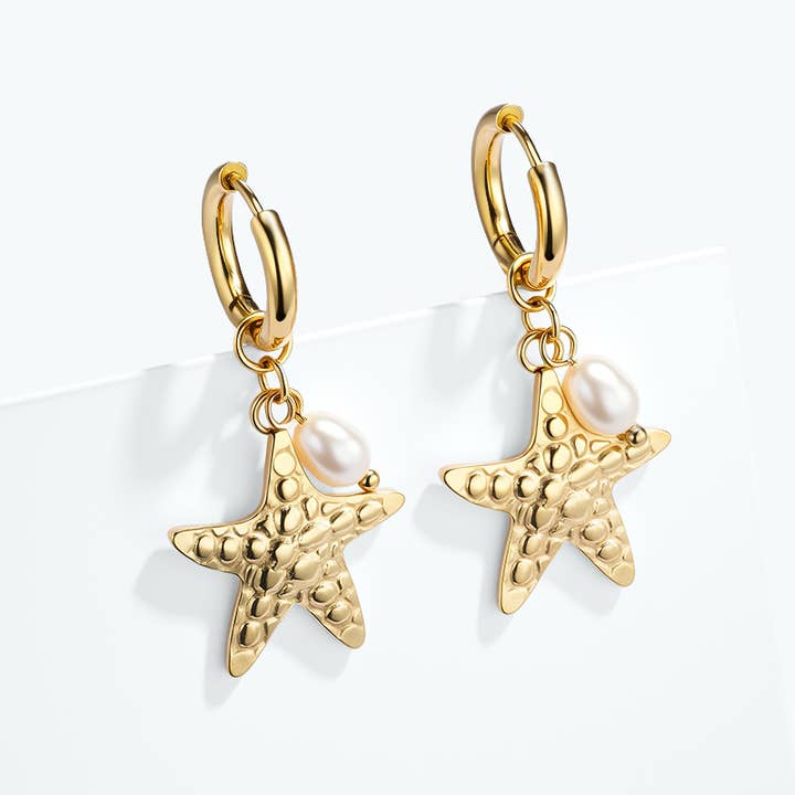 Levně ÉLINE L'ATELIER Náušnice PETRA GOLD