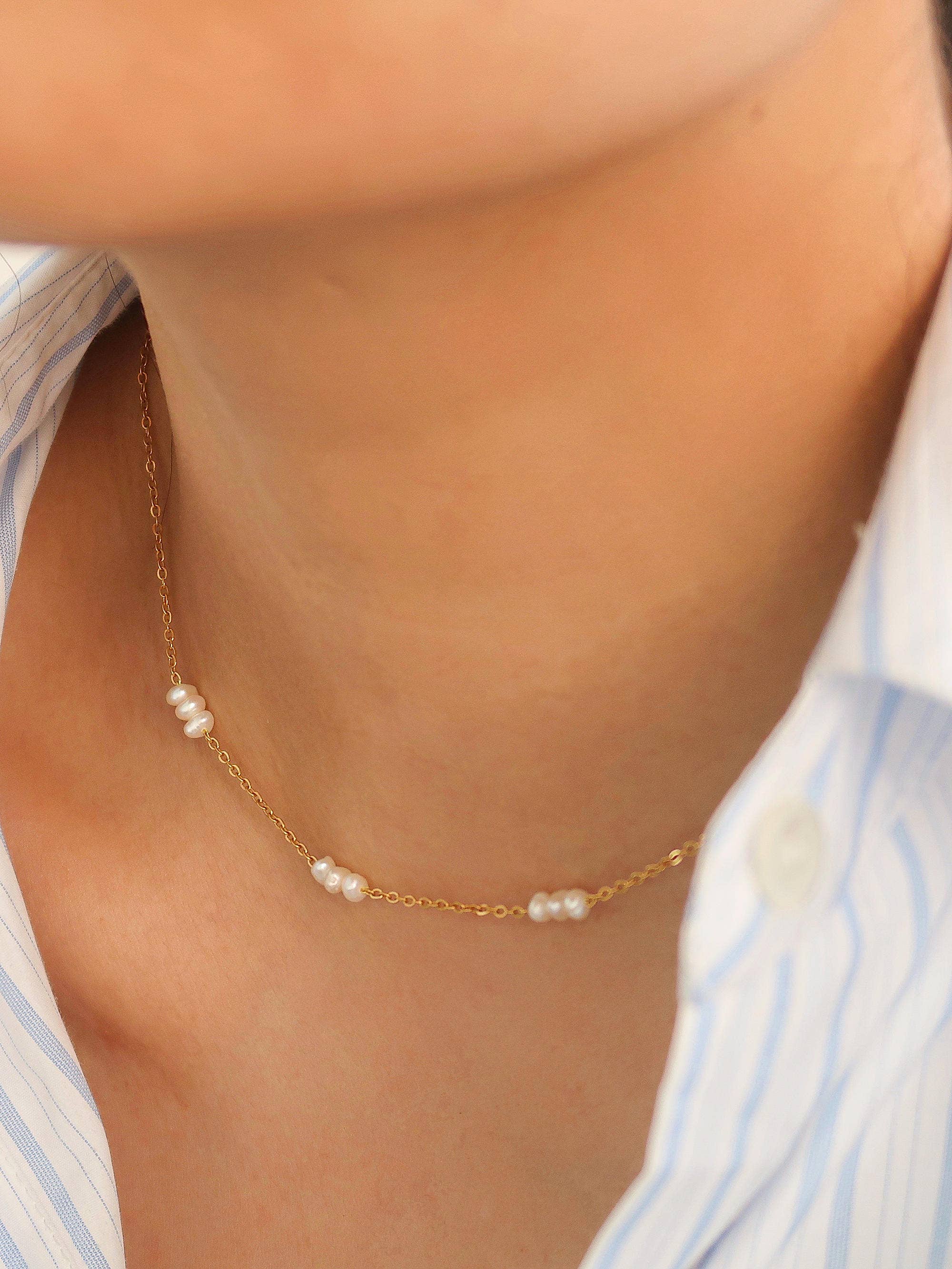 Flânerie by MAIQ Náhrdelník BARBORA LEILANI-MULTI PEARL GOLD