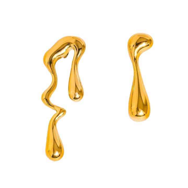 Flânerie by MAIQ Náušnice ROMA 18K GOLD PLATED