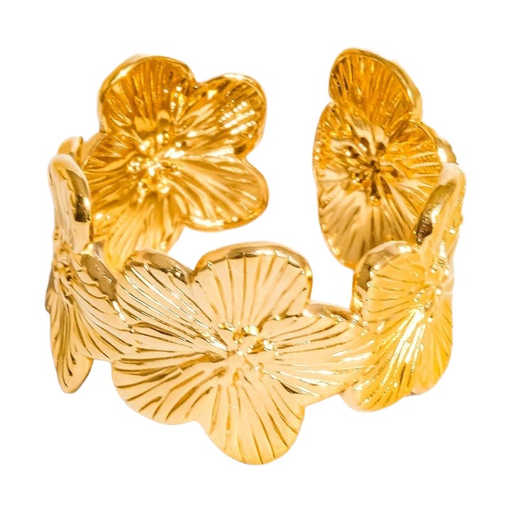 Flânerie by MAIQ Prsten JOSÉE 18K GOLD PLATED Velikost: 7 (EU: 54 - 56)