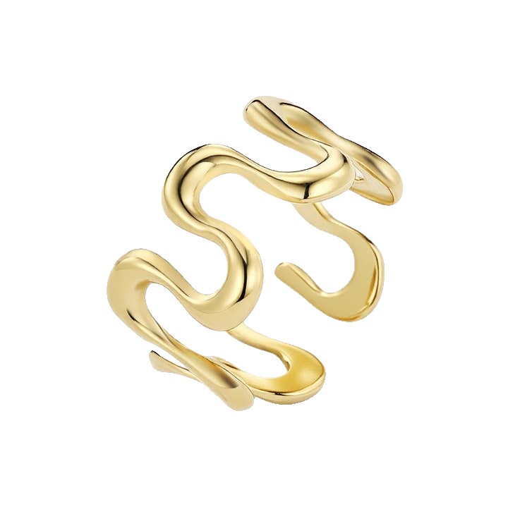 ÉLINE L'ATELIER Prsten ZOE GOLD Velikost: Univerzální