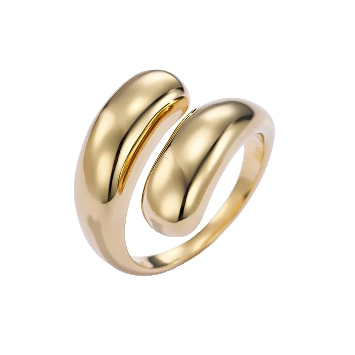 ÉLINE L'ATELIER Prsten ELA GOLD Velikost: 8 (EU: 56,5 - 58,5)