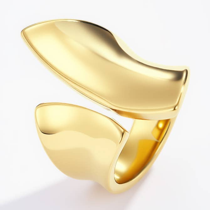 Levně ÉLINE L'ATELIER Prsten MILA GOLD