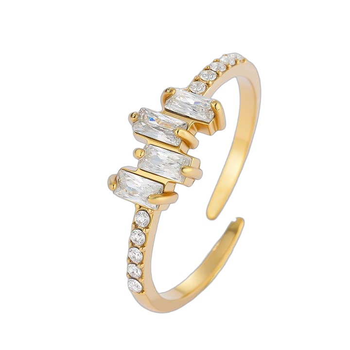 ÉLINE L'ATELIER Prsten LENKA III GOLD Velikost: Univerzální
