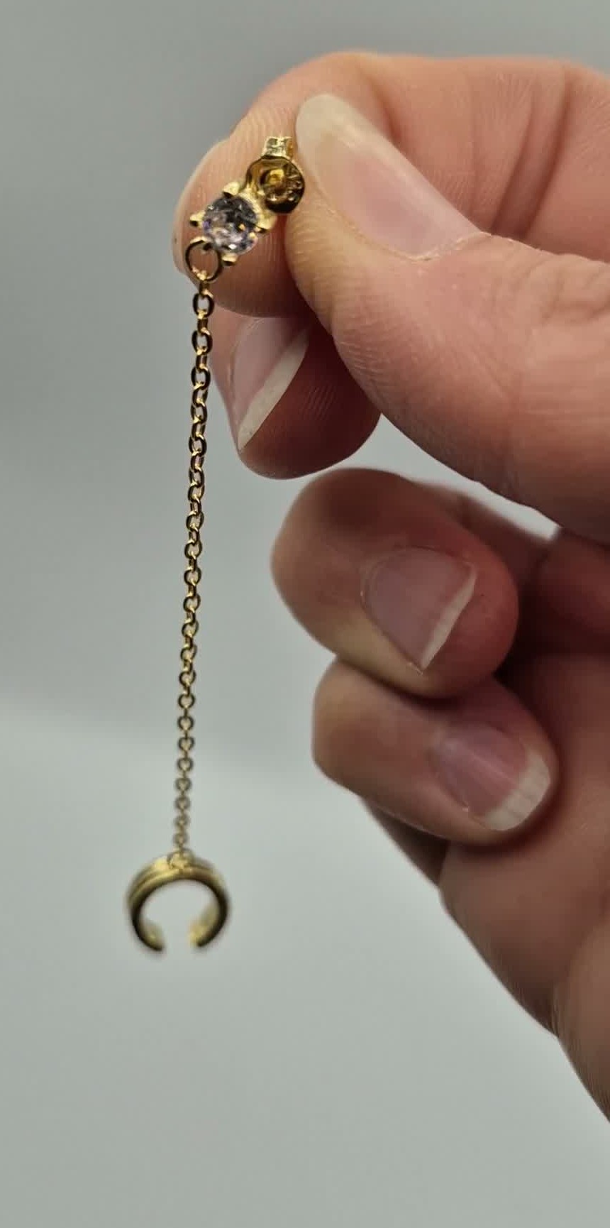 BRUNO Záušnice PŮLMĚSÍC GOLD